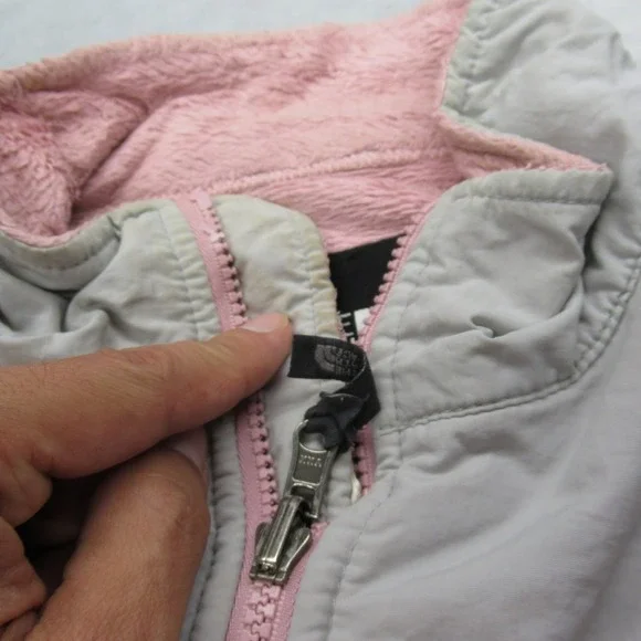 The North Face Jacket Youth XL Pink Interchange Fuzzy Fleece Full Zip Outdoor - Picture 11 of 16